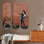Wallity Cuadro Decorativo de MDF Multicolor (3 Piezas)